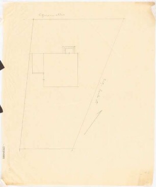 Garten Graf Schack: Lageplan Skizze des Hauses
