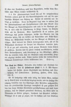 639-640 [Rezension] Höpfl, Hildebrand, Das Buch der Bücher