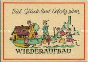 Postkarte zum Wiederaufbau