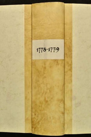 Ratsprotokolle, 1778 Juli 25. - 1779 Juli 24.