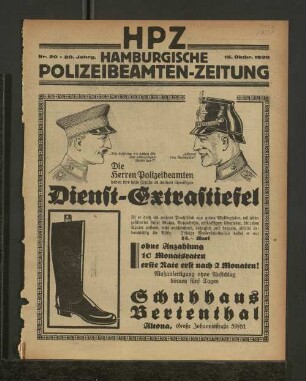 Nr. 20 * 20. Jahrg. 15. Oktbr. 1930