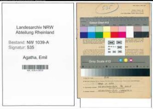 Entnazifizierung Emil Agatha , geb. 17.02.1921 (Polizist)