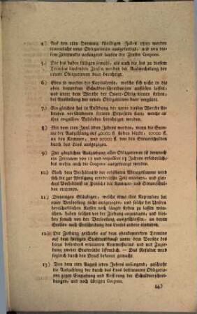 Die von Sr. Hoheit des Herrn Fürsten-Primas der rheinischen Konföderation für das souveraine Fürstenthum Aschaffenburg angeordnete Landes-Direction ... Nach nun vollbrachter Vertheilung der auf dem erloschenen Kurstaate Mainz gehafteten Schulden und Lasten ist es Unser angelegentlichstes Bestreben und landesväterliche Sorge, den auf Unser Fürstenthum Aschaffenburg gefallenen Kammer- und Steuerschulden-Antheil, ... : [Aschaffenburg den 1ten September 1809.]