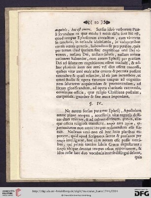 § IV. Quid Paulus per […] intelligat describitur