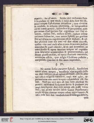 § IV. Quid Paulus per […] intelligat describitur