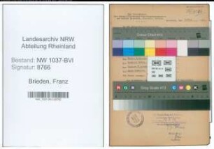 Entnazifizierung Franz Brieden , geb. 23.03.1908 (Haendler)