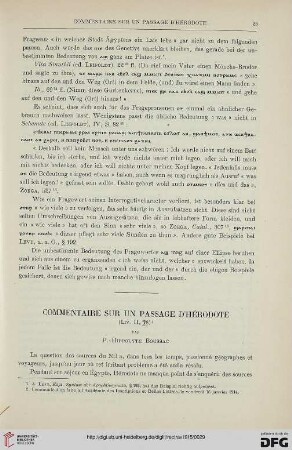 37: Commentaire sur un passage d'Hérodote : (Liv. II, 18)