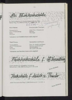 Fachhochschule f. öff. Verwaltung