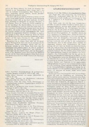 Liturgiewissenschaft