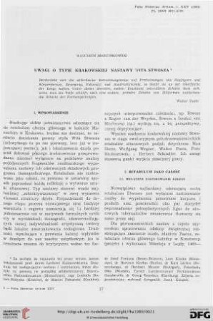 25: Uwagi o typie krakowskiej nastawy Wita Stwosza