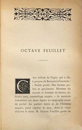 Octave Feuillet : Par Jules Claretie