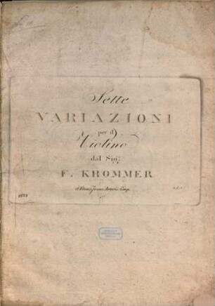 Sette variazioni per il violino