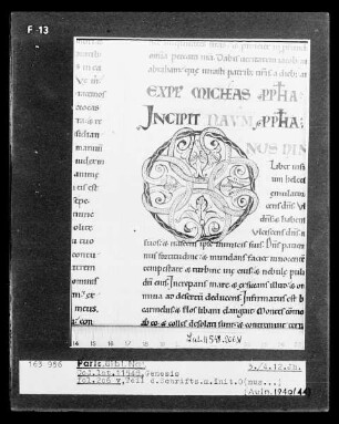 Genesis — Schriftseite mit Initiale O(nus...), Folio 206 verso