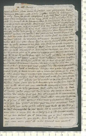 Brief von Marie-Anne Chamisso  an Adelbert von Chamisso
