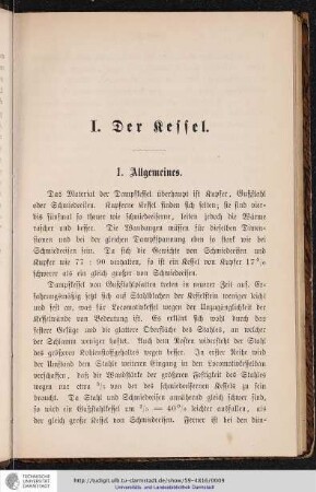 I. Der Kessel