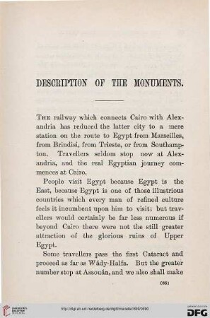 Description of the monuments
