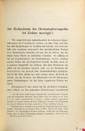 Vergleichend-physiologische Studien : Experimentelle Untersuchungen von Dr. C. Fr. W. Krukenberg, I
