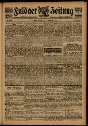 Ausgabe vom Montag, den 14. Dezember 1903.