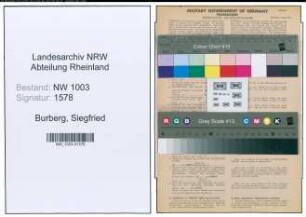Entnazifizierung Siegfried Burberg , geb. 28.08.1894 (Ingenieur)