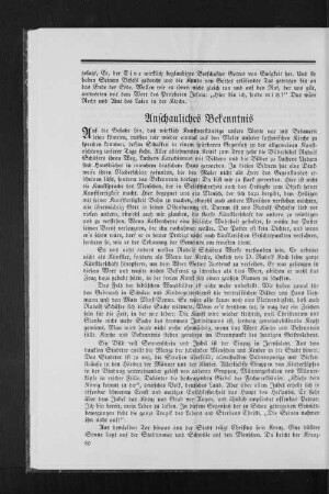Anschauliches Bekenntnis