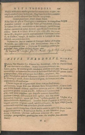 Vitus Theodorus.