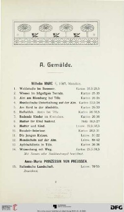 Gemälde (Nr. 1-220)