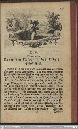 XIV. Ueber den Ursprung des Uebels.