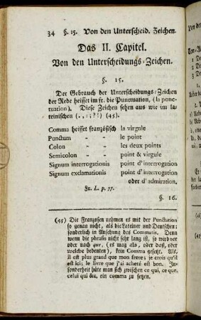 Das II. Capitel. Von den Unterscheidungs-Zeichen.
