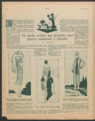 La moda actual nos presenta una silueta ondulante y flexible