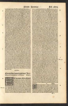 Threni sive lamentationes Ieremiae: quae Cinnoth hebraice inscribuntur.