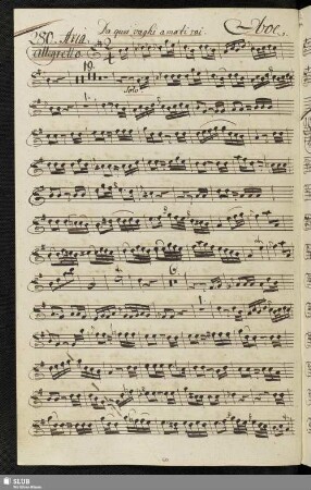 280. Aria: Da quei vaghi amati rai / Ottani, B.