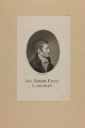 Bildnis des Aug. Friedr. Ernst Langbein