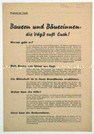 Wahlaufruf der VdgB