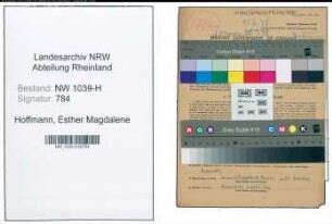 Entnazifizierung Esther Magdalene Hoffmann , geb. 31.08.1921 (Arzthelferin)