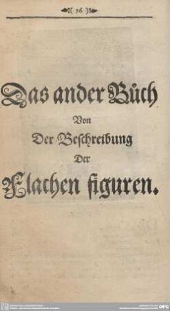 Das ander Buch Von Der Beschreibung Der Flachen figuren.