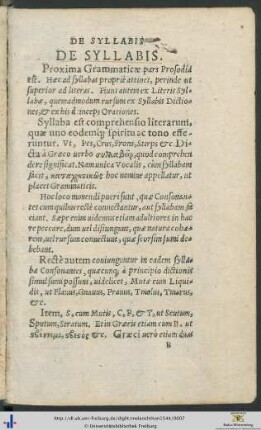 De Syllabis