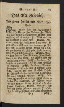 Das elfte Gespräch - Das zwanzigste Gespräch.