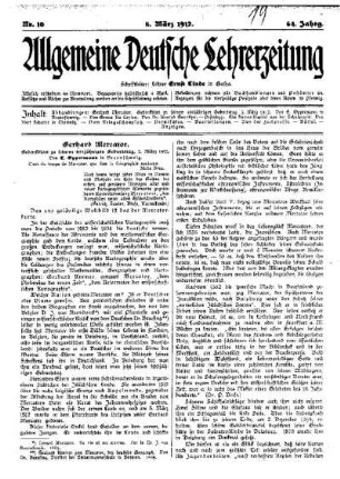 Gerhard Mercator : Gedenkblatt zu seinem 400jährigen Geburtstag, 5. März 1912