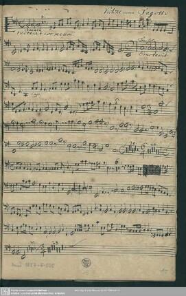 Violone overo Fagotto.