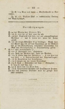 Berichtigungen.