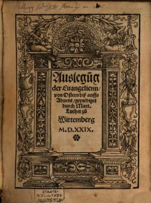 Auslegung der Evangelien von Ostern bis aufs Advent