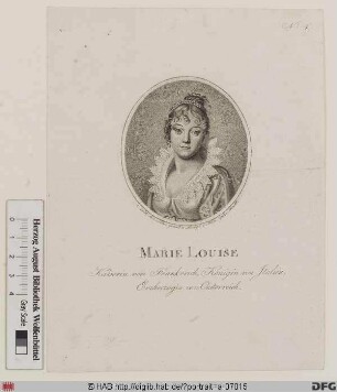 Bildnis Marie Louise, Kaiserin der Franzosen, geb. Erzherzogin von Österreich