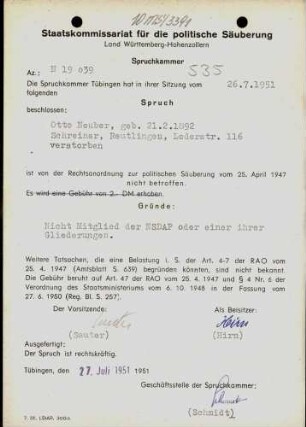 Neuber, Otto