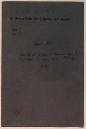 Patent des Ernst Ziegler in Heilbronn für Ersatzmittel von Knochenkohle