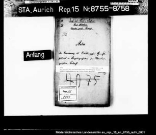 Der Anspruch des Patrimonialgerichts Lütetsburg auf Mitwirkung in Angelegenheiten der Großen Norder Sielacht