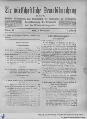 Nr. 43, 21. Februar 1919
