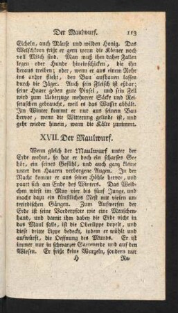 113-115, XVII. Der Maulwurf