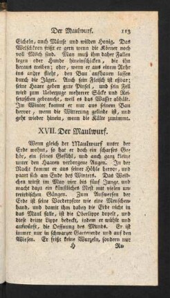 113-115, XVII. Der Maulwurf
