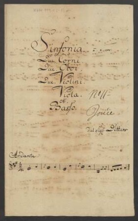 Sinfonien; orch; A-Dur; K 102; G Q:A5