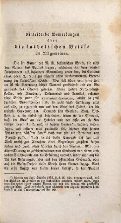 Commentar über die katholischen Briefe : Mit genauer Berück. d. neuesten Auslegungen